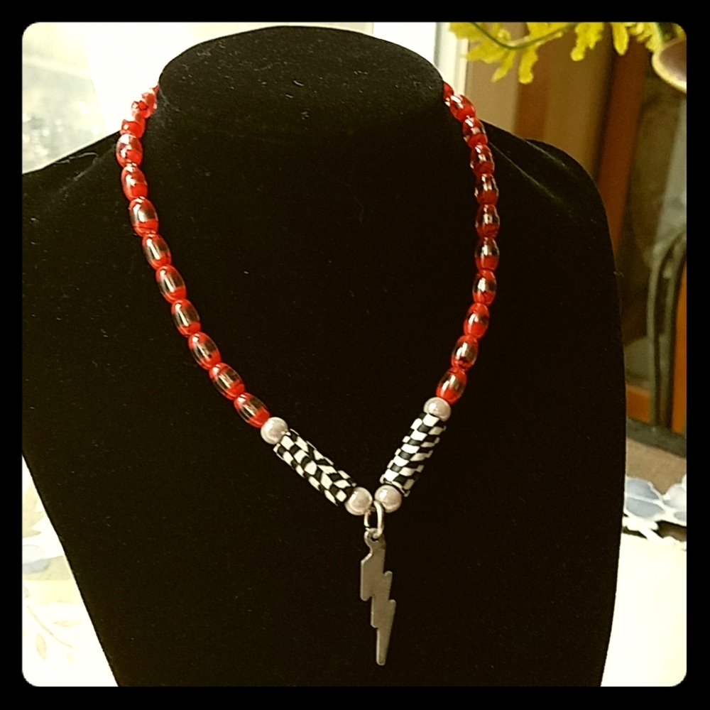90s lightning bolt choker